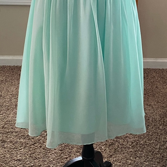 Blue V-neck Dress - Picture 2 of 6